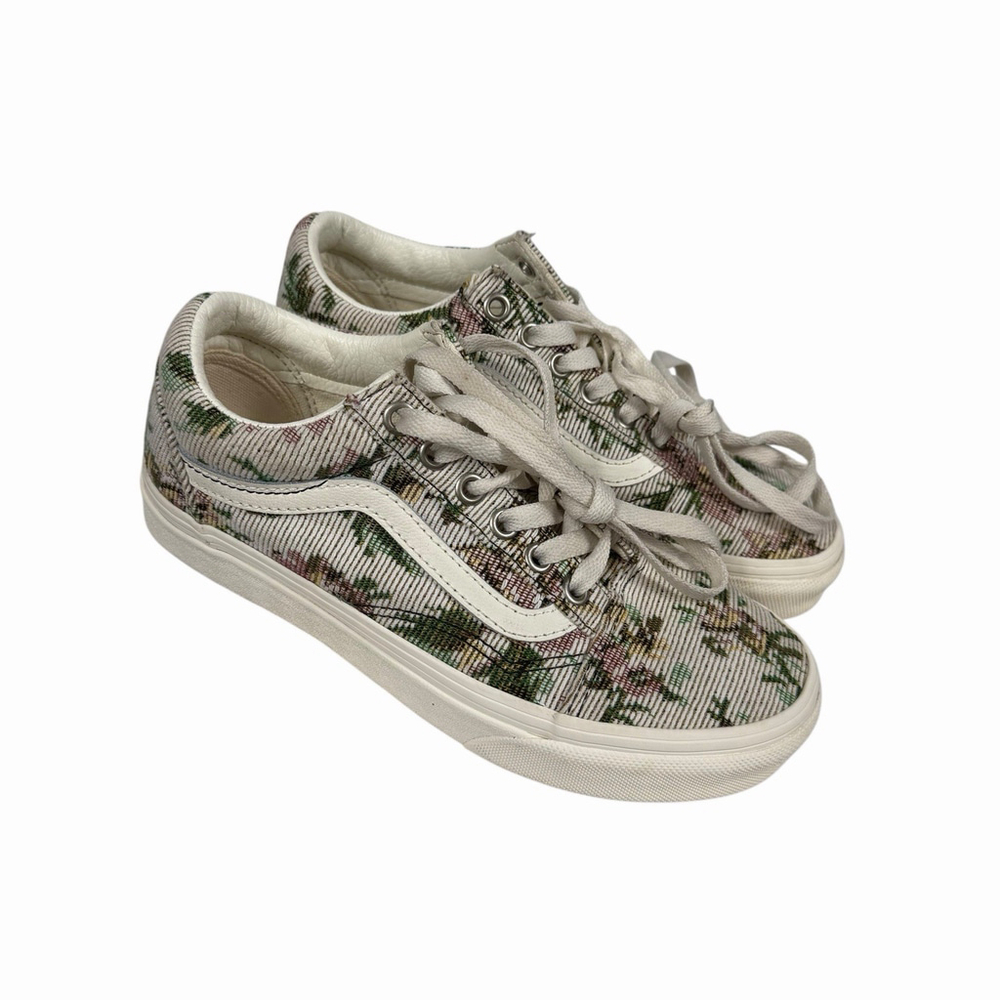 Vans Old Skool Floral Tapestry Sneakers Womens 5.5 Cottagecore